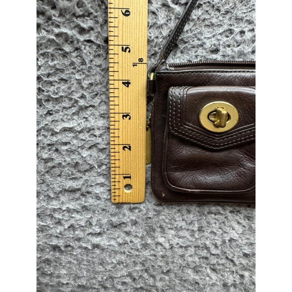 Vintage Coach Legacy Women's Double Turn Lock & Buckle Leather Wristlet Brown - Picture 15 of 15